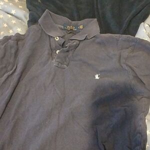 Polo by Ralph Lauren Men's Dark Blue Polo Shirt